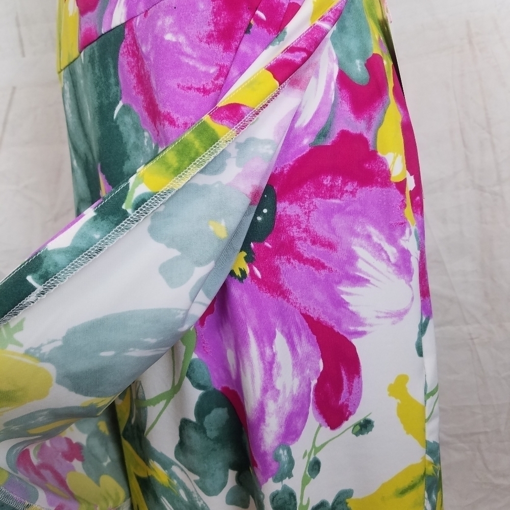 - Kelly & Diane floral faux wrap colorful skirt - Picture 11 of 13